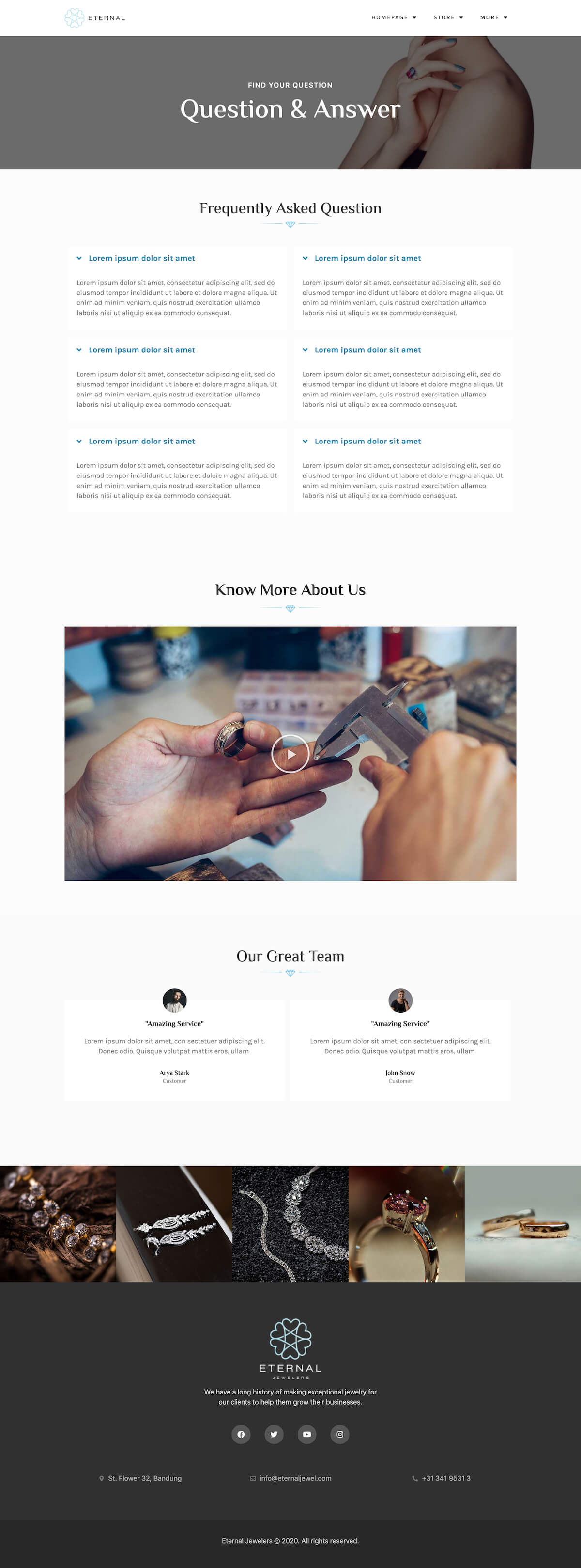 Diamonic Jewellery Store Elementor Template Kit
