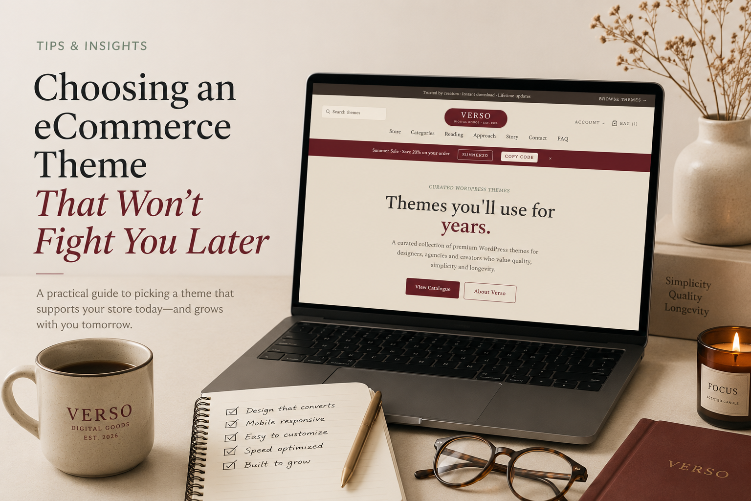 Choosing an eCommerce Theme That Won't Fight You Later