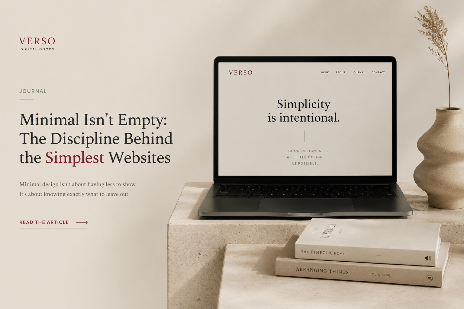 Minimal Isn't Empty: The Discipline Behind the Simplest Websites