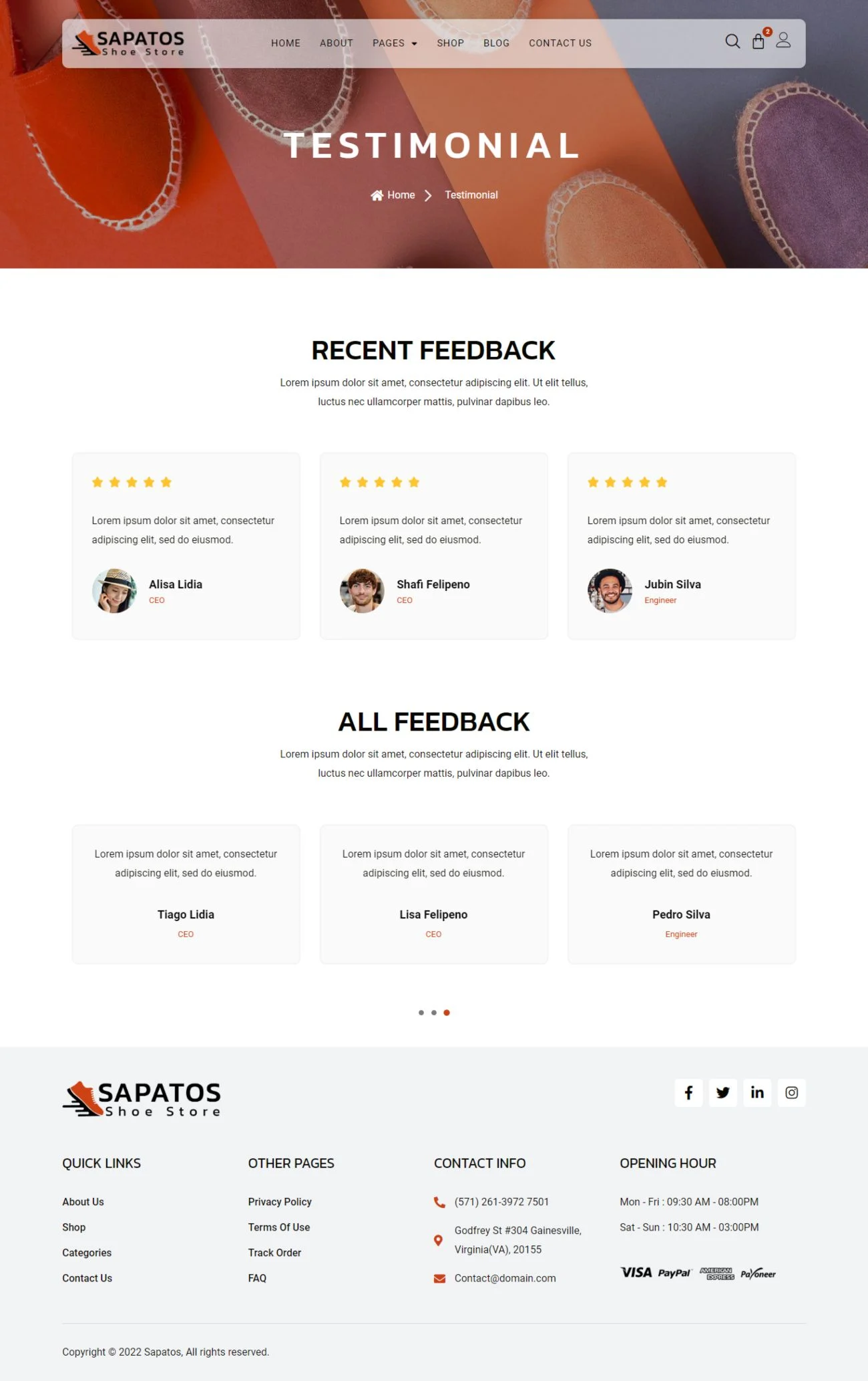 Sapatos Sneakers & Sports Shoes Store Woocommerce Elementor Template Kit