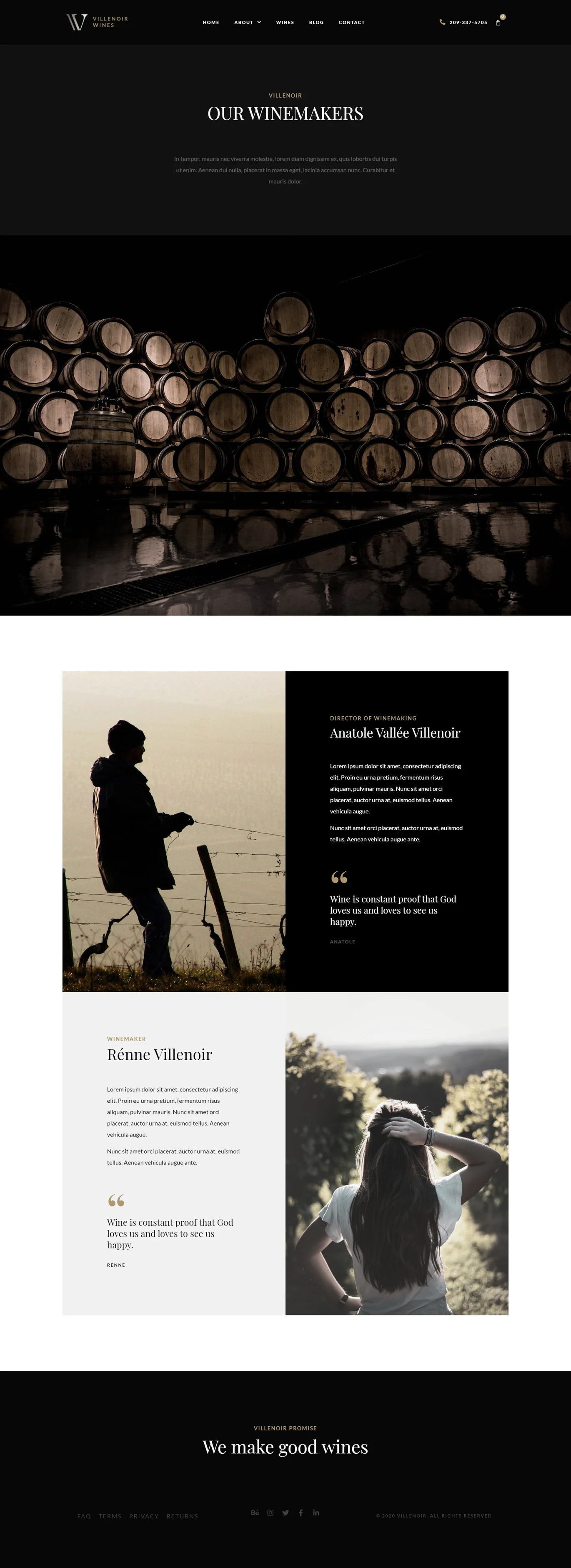 Villenoir Wine Template Kit